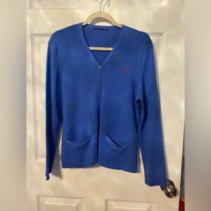 Ralph Lauren Sport Blue Knitwear button cardigan
